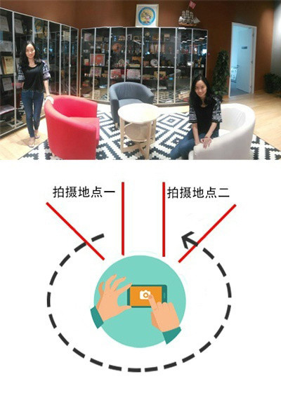 小米4怎么拍出分身术照片啊